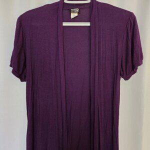 NWOT - Purple open front long shirt